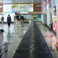 Перелёт из Нойбая в аэропорт Таншоннят - фото ленты багажного транспортёра